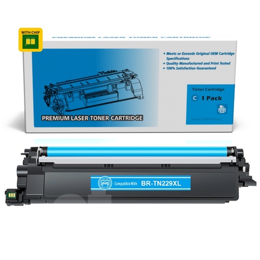 Brother TN-229XL TN229XL Compatible Cyan Toner Cartridge High Yield (1 Pack)