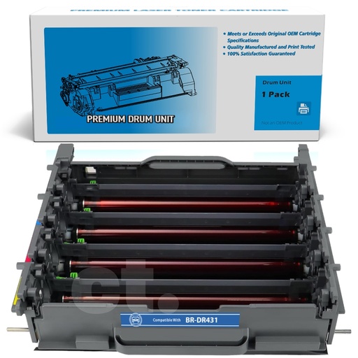 Brother DR-431CL DR431CL Remanufactured BK/C/M/Y Drum Imaging Unit Standard Yield (1 Pack)