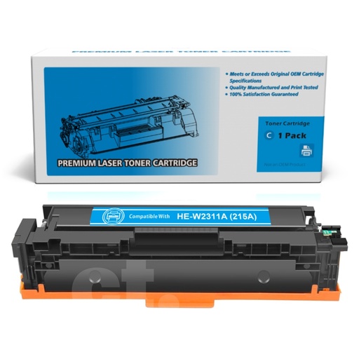 HP W2311A 215A Compatible Cyan Toner Cartridge Standard Yield (1 Pack)