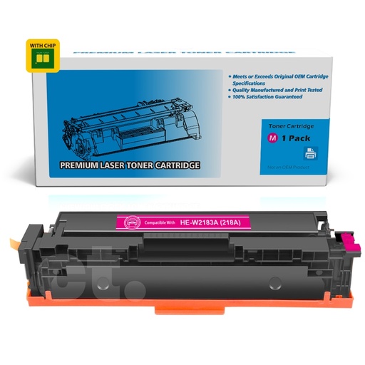 HP W2183A 218A Compatible Magenta Toner Cartridge Standard Yield (1 Pack)