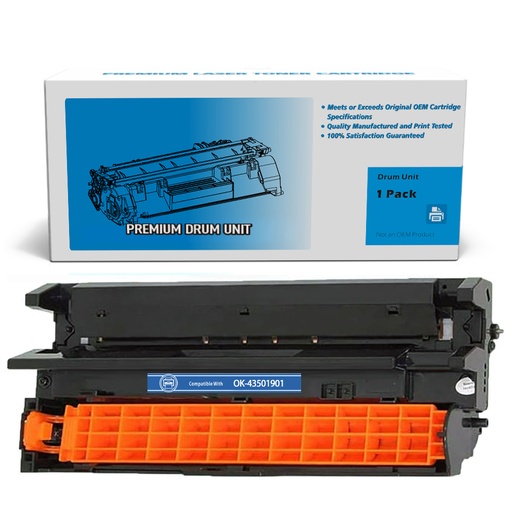 OKI 43501901 (B4400/B4600) Compatible Black Standard Yield Drum Imaging Unit (1 Pack)