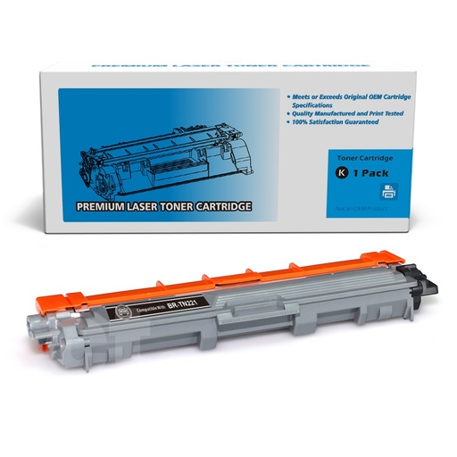 Brother TN-221 TN221 Compatible Black Standard Yield Toner Cartridge (3 Pack)