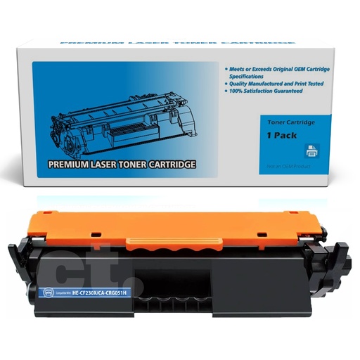 HP CF230X 30X Canon CRG051H Compatible Black High Yield Toner Cartridge (3 Pack)