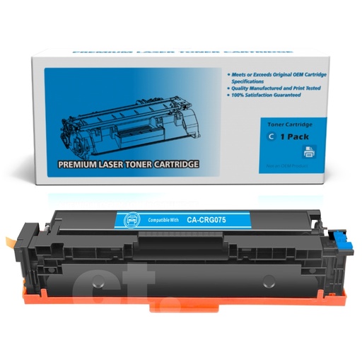 Canon CRG075 CRG 075 Compatible Cyan Toner Cartridge Standard Yield (1 Pack)