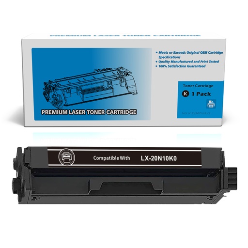 Lexmark 20N10K0 Remanufactured Black Toner Cartridge Standard Yield (1 Pack)