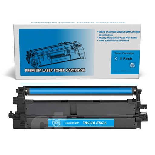 Brother TN635XL TN-635XL TN635 TN-635 Compatible Cyan High Yield Toner Cartridge (1 Pack)