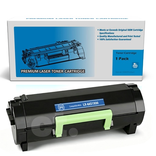 Lexmark 66S1X00 Compatible Black High Yield Toner Cartridge (1 Pack)