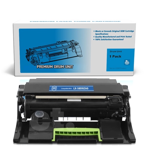 Lexmark 58D0ZA0 MS821 Remanufactured Black Standard Yield Drum Imaging Unit (1 Pack)