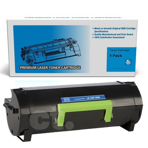 Lexmark 56F1000 Compatible Black Standard Yield Toner Cartridge (1 Pack)