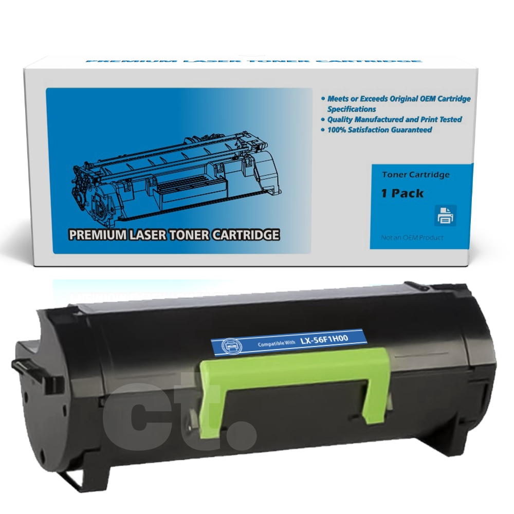[With Chip] Lexmark 55B1H00 Compatible Black High Yield Toner Cartridge - 1 Pack