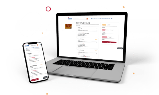 Image of product page on laptop