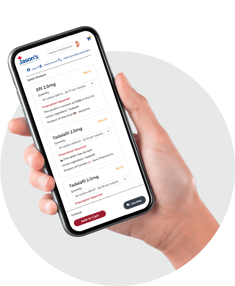 img of product page on phone