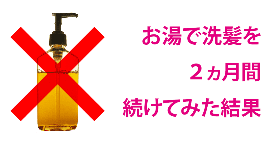 シャンプー使わずお湯で洗髪 湯シャン を夏場に2ヶ月ほど続けた シャンプー使わずお湯で洗髪 湯シャン を夏場に2ヶ月ほど続けた