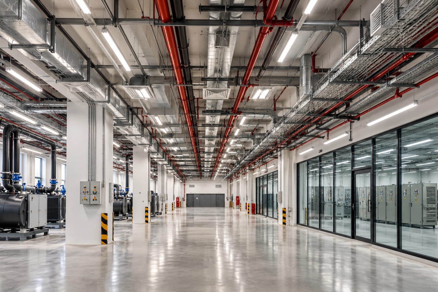 MEP installation work