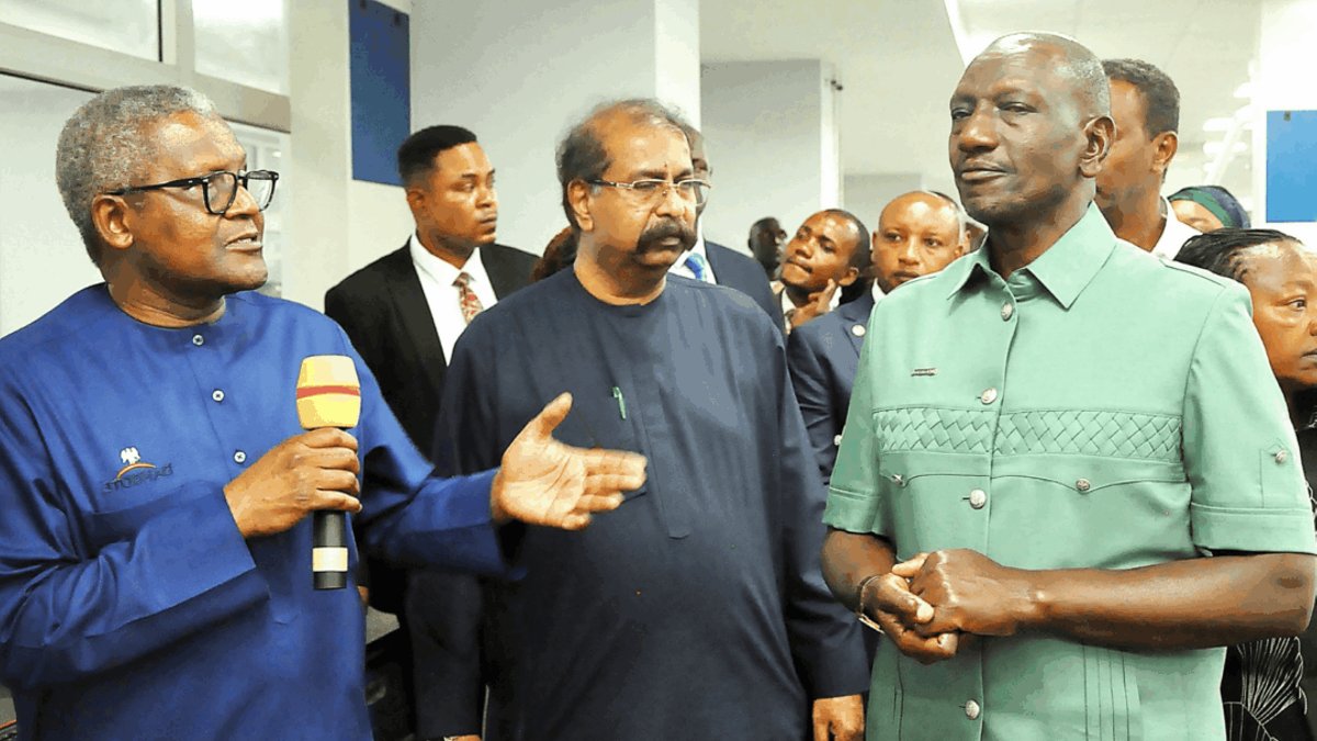 Ruto lauds Dangote refinery, backs Lamu project Ruto lauds Dangote refinery, backs Lamu project - dangote refinery