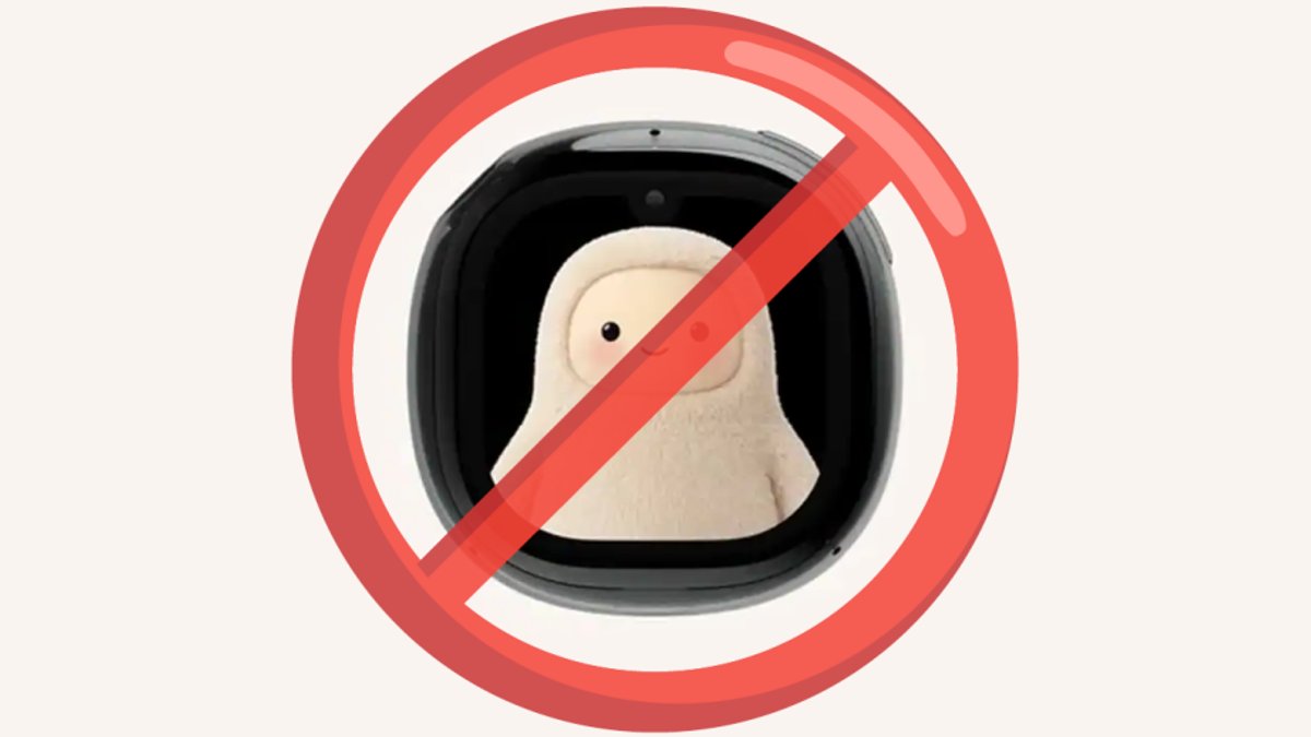 Experts warn Meta’s AI assistant poses major privacy risks Meta Muse Charm with a no sign over the mascot.