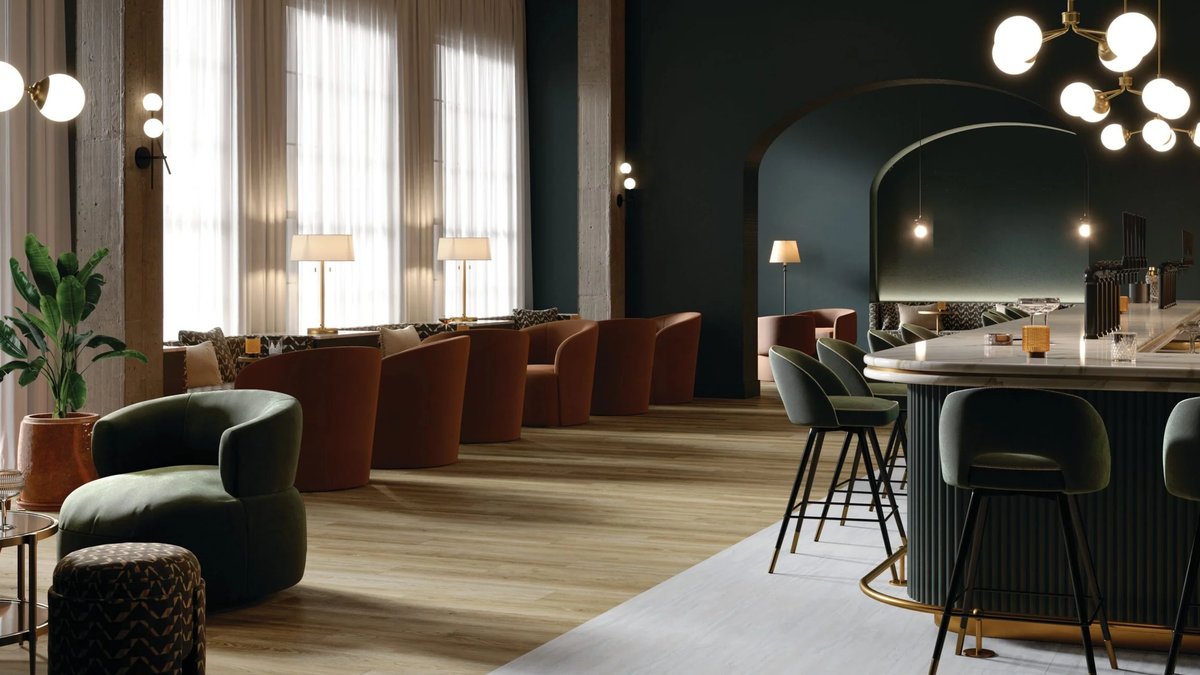 AHF unveils resilient flooring and porcelain at healthcare design event - resilient flooring healthcare
