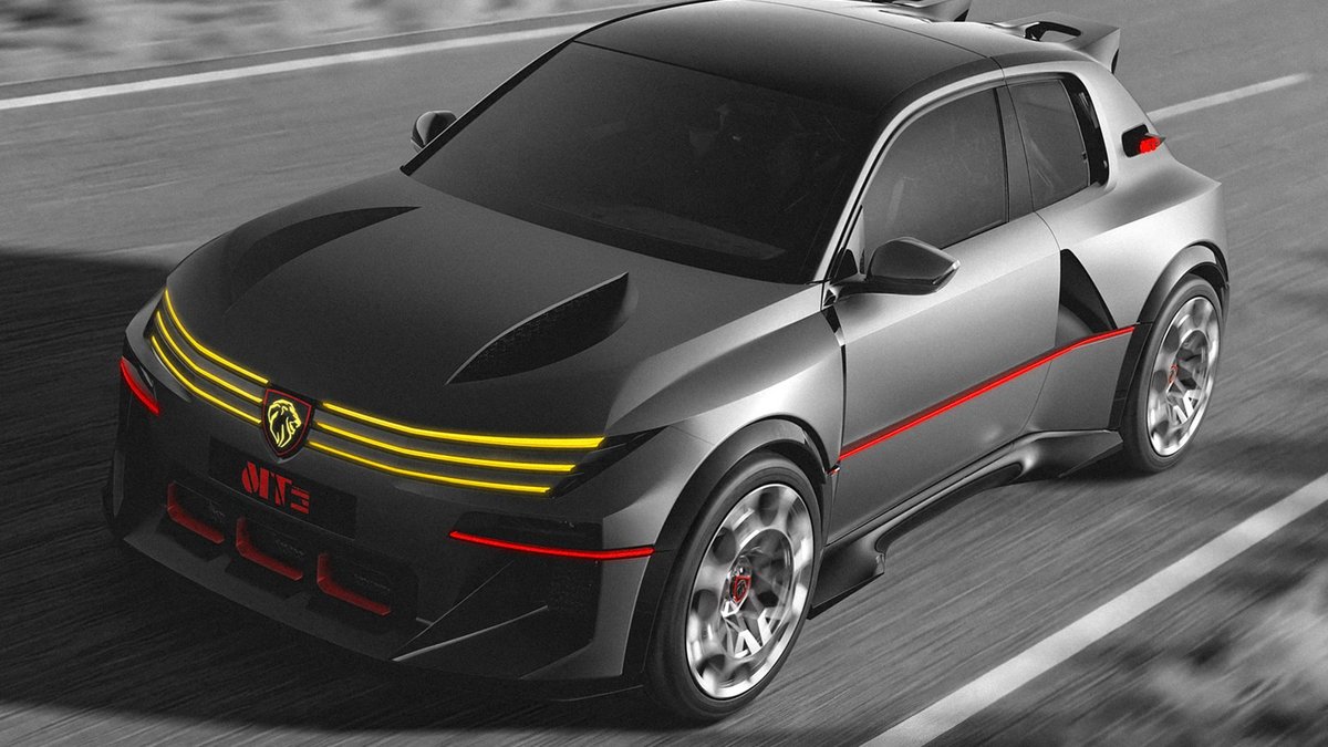 Peugeot revives rally legend with 800hp electric concept - peugeot electric concept
