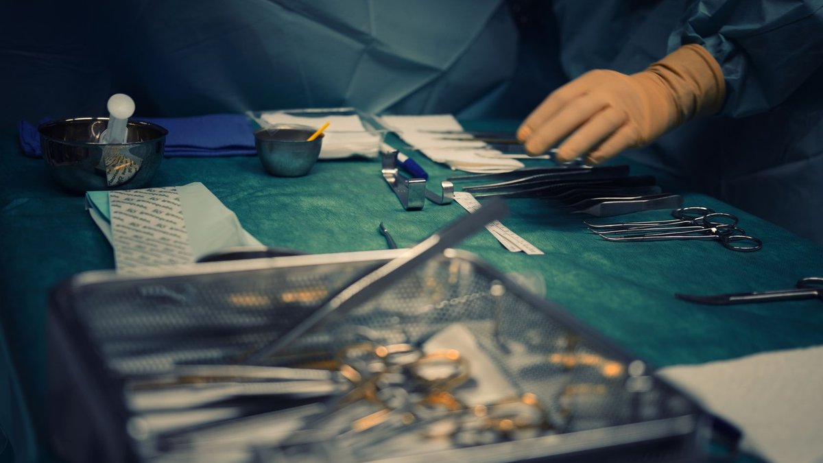 Gulf states boost local healthcare to cut reliance on medical Close-up of surgical instruments prepared for surgery in a hospital operating room.