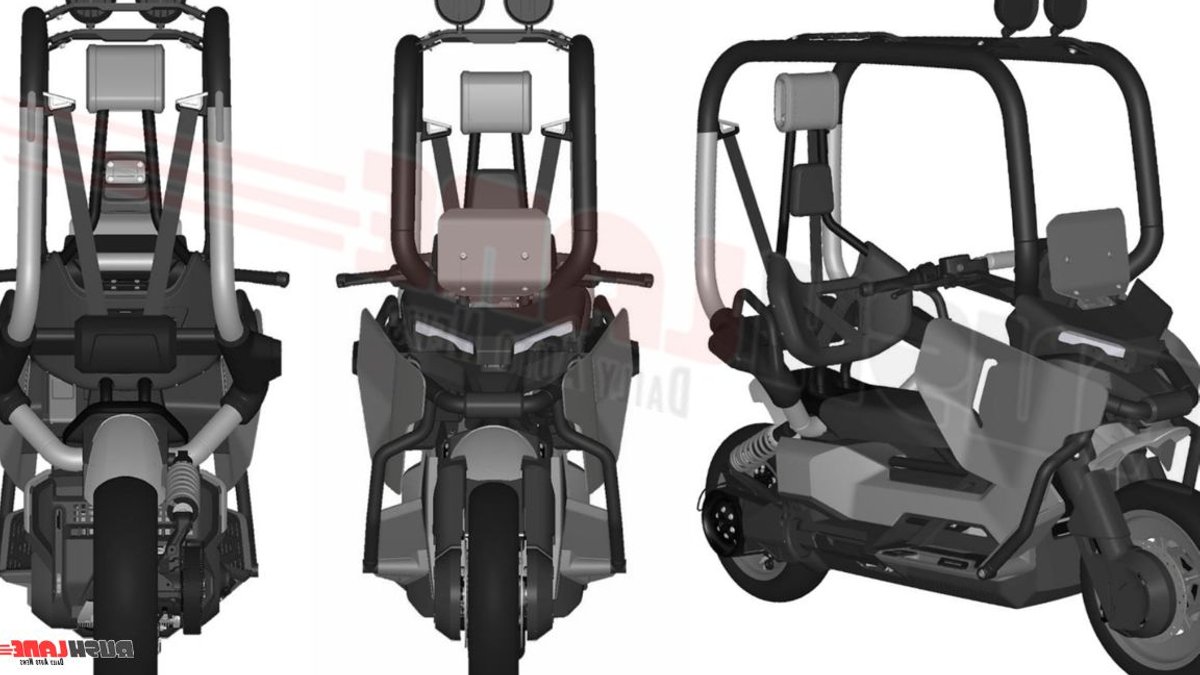 BMW Patents Self-Balancing Electric Scooter in India BMW CE Vision Patented In India.