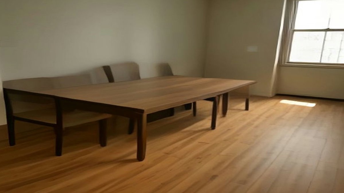 Armstrong Flooring returns to residential market with new product lineup **Flooring samples on display tables**.