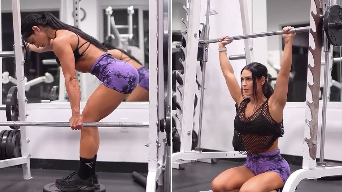Anita Herbert's Smith Machine Workout Targets Upper Body - smith machine