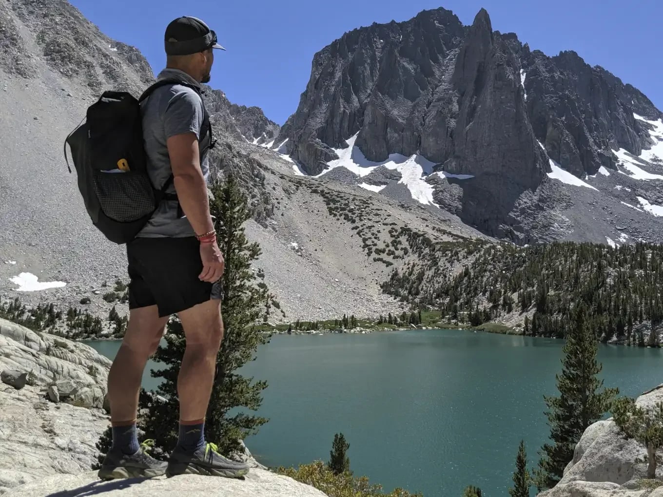 The author's typical Worn/Carried setup. Temple Crag, Sierra Nevada.