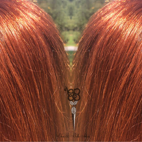 girl with red color hair shown side to side