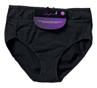 Ladies' High Waist Panty, 2 units, Small – Styliss : Underwear