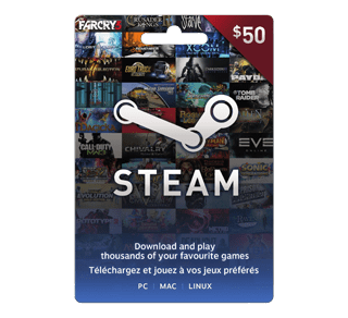 50 Steam Gift Card 1 Unit Incomm Game Cards Jean Coutu - carte roblox jean coutu