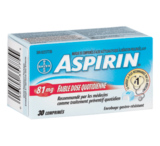 Aspirin Daily Low Dose Tablets 81 Mg 30 Units Aspirin Acetylsalicylic Acid Asa Aspirin Jean Coutu