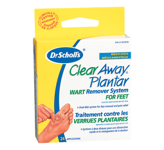 clear away plantar wart remover