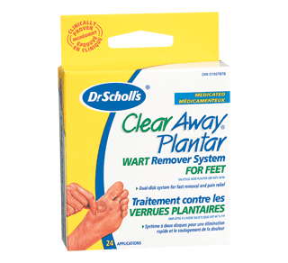 dr scholl's clear away plantar wart remover for feet