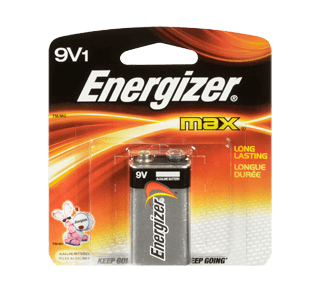 Energizer® - Standard Battery: Size 9V, Alkaline - 06505820 - MSC  Industrial Supply