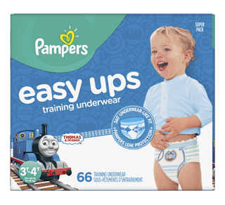 Pampers Easy Ups Training Underwear Girls Size 5 3T-4T 66 Count - 66 ea