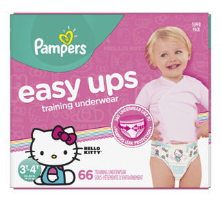 Easy Ups Training Underwear, Size 5, 3T-4T, 66 units – Pampers