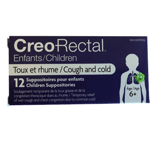 Suppositories For Children 12 Units Cough Cold Creo Rectal Suppository Jean Coutu