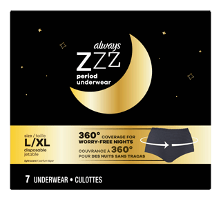 Always ZZZ Overnight Disposable Period Underwear for Women - S/M 7.0 ea -  Yahoo Shopping