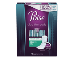 Postpartum Incontinence Pads, Light Flow, Long, 24 units – Poise