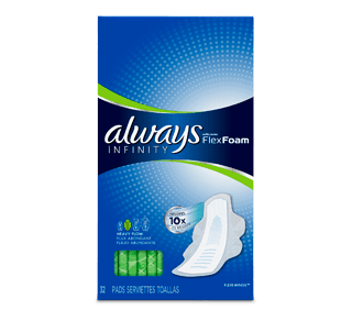 Ultra Thin Overnight Pads with Flexi-Wings, Size 5, 46 units – Always : Pads  and cup