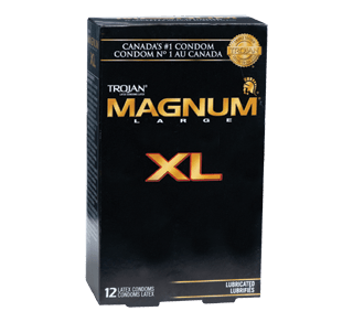 Magnum XL Lubricated Condoms, 12 units – Trojan : Condoms