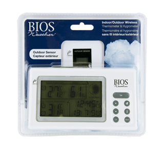 Bios Indoor/Outdoor Wireless Thermometer and Hygrometer 312BC