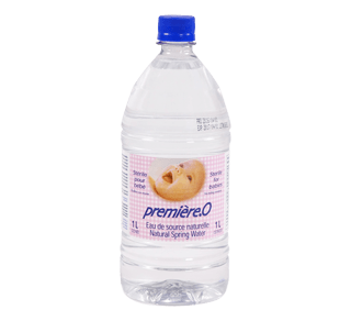 Eau de source naturelle stérile pour bébé, 1 L – Première-O : Eau