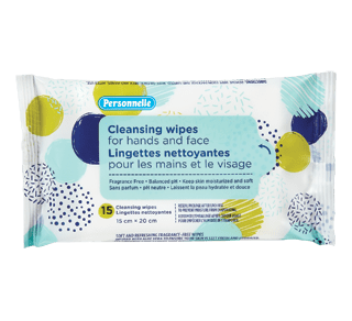 Lingettes nettoyantes&rafraichissantes visage et mains x10 LABELL - KIBO