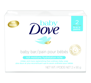 Pain Pour Bebe Hydratation Riche 2 X 90 G Baby Dove Savon Doux Jean Coutu