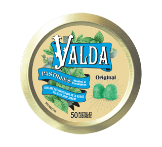 VALDA pastillles menthe eucalyptus 50 - Mal de Gorge