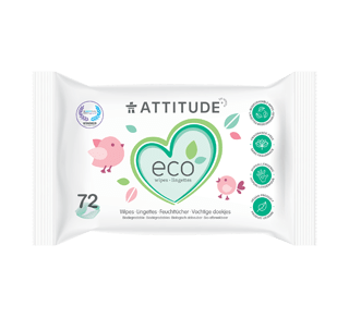 Lingettes Biodegradables Pour Bebe 72 Unites Attitude Lingette Humide Jean Coutu