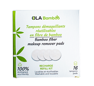 Recharge de tampons démaquillants réutilisables en fibre de bamboo, 16  unités – OLA Bamboo : Tampon