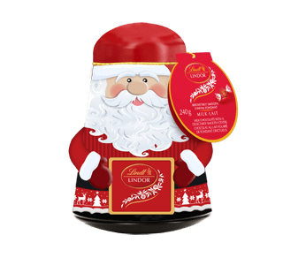 LINDT Père Noël en chocolat (Carton, 10g) comme cadeaux