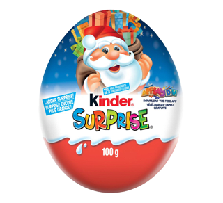 Kinder Surprise en chocolat avec Père Noël en chocolat (75g